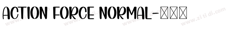 Action Force Normal字体转换